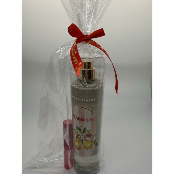 Bath & Body Works Pearberry Fine Fragrance Mist 8oz & Nourishing Lip Tint Pink - Picture 2 of 10